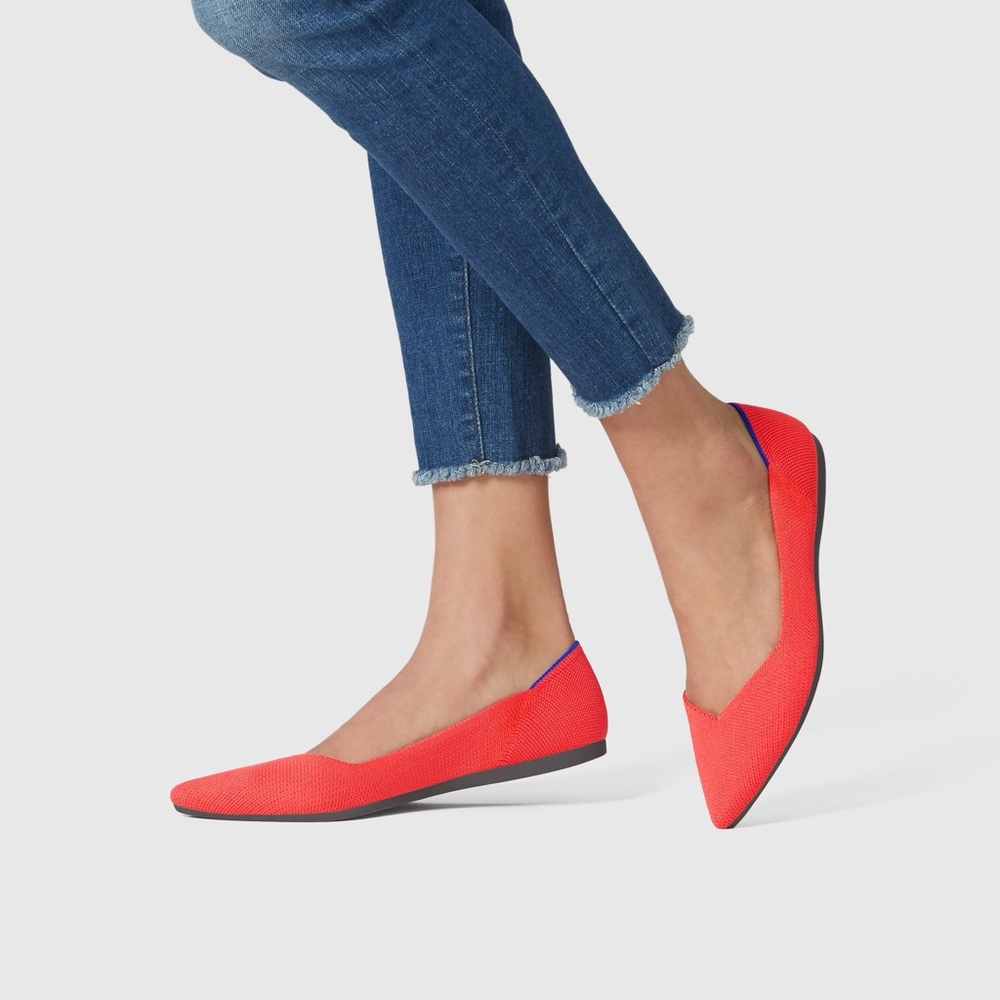 Rothy’s 9.5 flame points flats